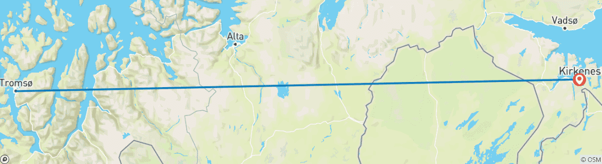 Image d'une carte montrant l'itinéraire du circuit