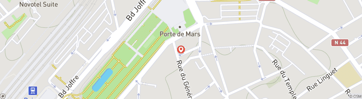 Kaart van 4-daags uitje kerstmarkt Reims