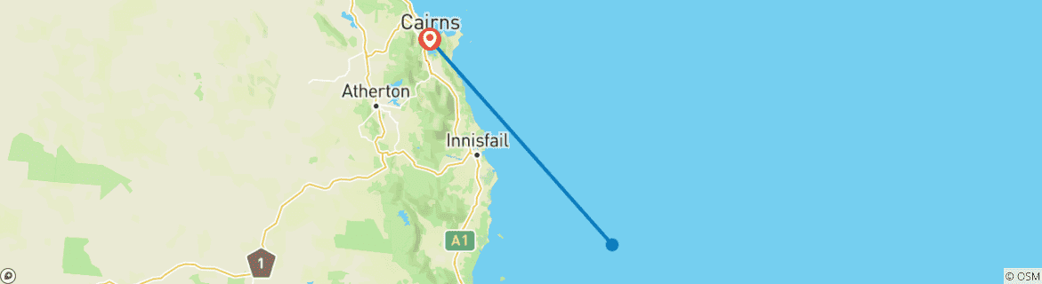 Image d'une carte montrant l'itinéraire du circuit