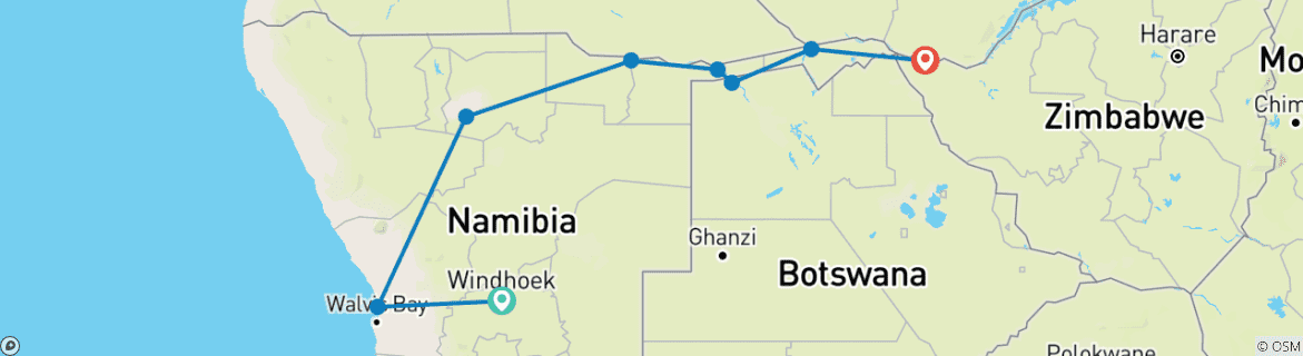 Imagen de un mapa que muestra la ruta del circuito