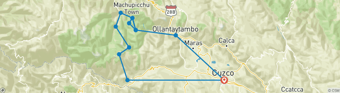 Imagen de un mapa que muestra la ruta del circuito