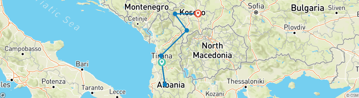 Imagen de un mapa que muestra la ruta del circuito