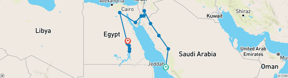 Imagen de un mapa que muestra la ruta del circuito