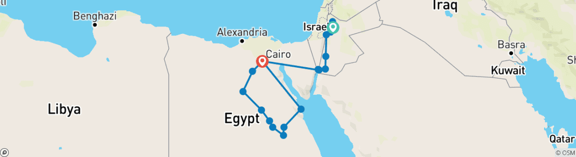 Imagen de un mapa que muestra la ruta del circuito