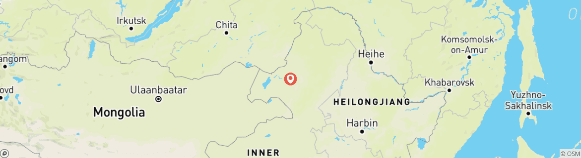 Karte von 6 Tage Hulunbuir Entdeckung mit Rentier Begegnungen Privater Reiseleiter und Fahrer) Familien Tour Anpassbar