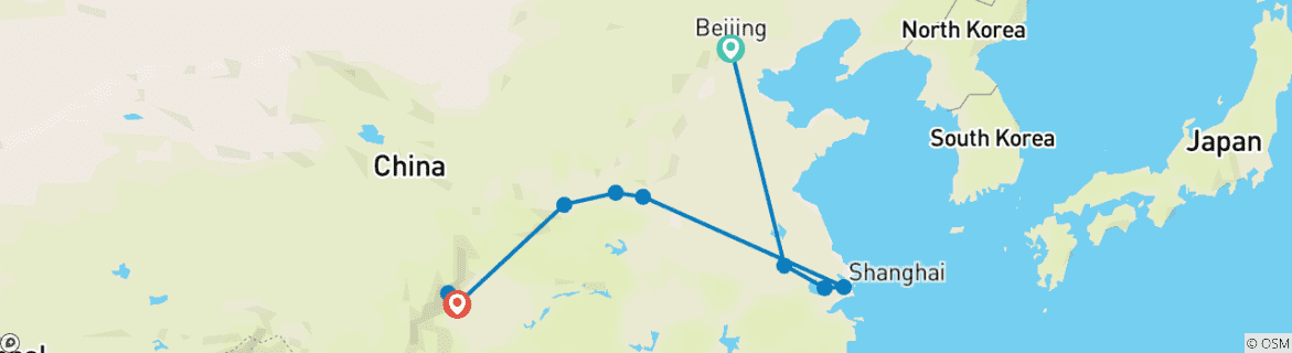 Imagen de un mapa que muestra la ruta del circuito