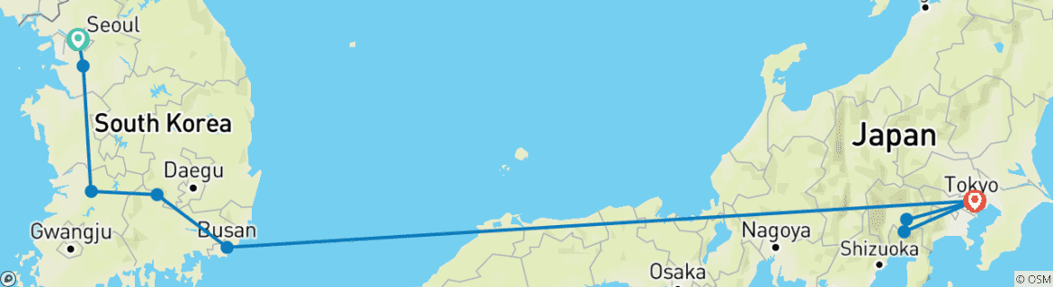 Imagen de un mapa que muestra la ruta del circuito