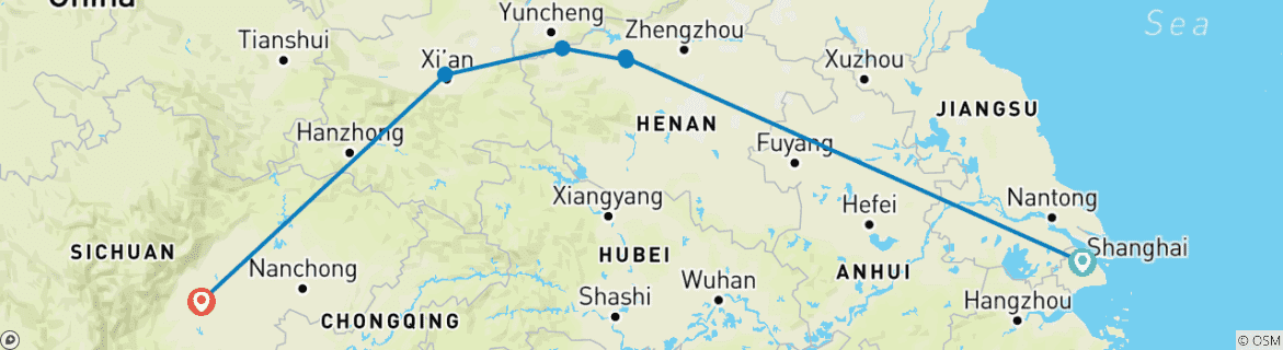 Imagen de un mapa que muestra la ruta del circuito