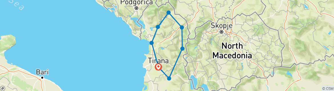Imagen de un mapa que muestra la ruta del circuito