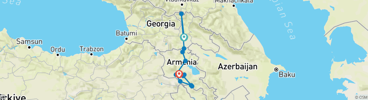 Imagen de un mapa que muestra la ruta del circuito