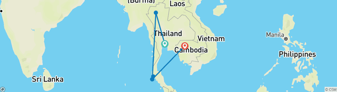 Imagen de un mapa que muestra la ruta del circuito