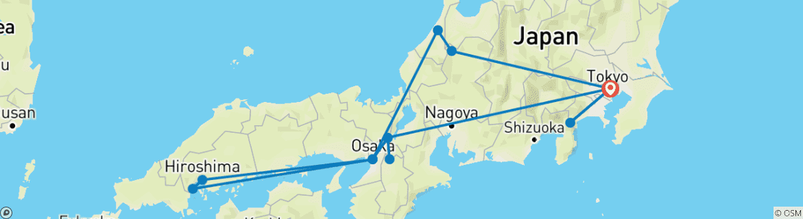 Imagen de un mapa que muestra la ruta del circuito