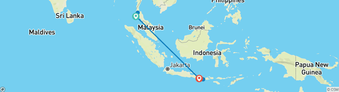 Imagen de un mapa que muestra la ruta del circuito