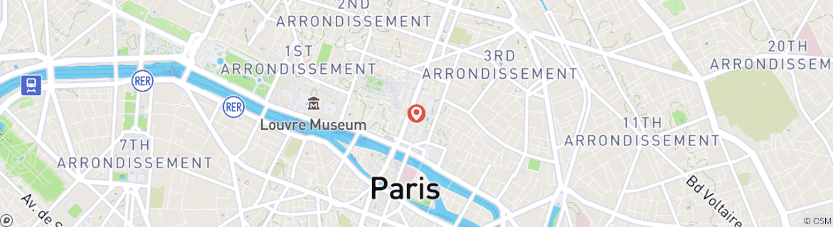 Kaart van Frankrijk: Kerst in Parijs en Disneyland