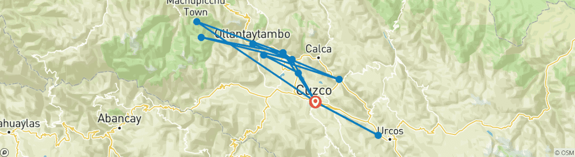 Carte du circuit Signature Pérou | Fils des Andes