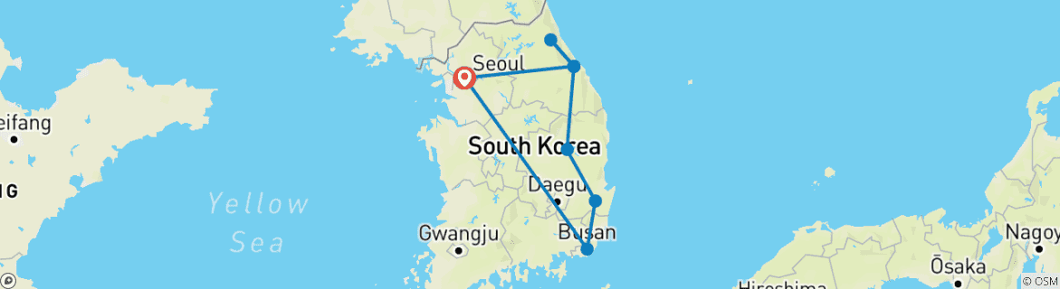 Map of Discover South Korea