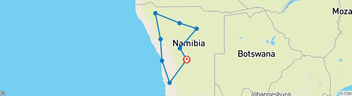 Imagen de un mapa que muestra la ruta del circuito