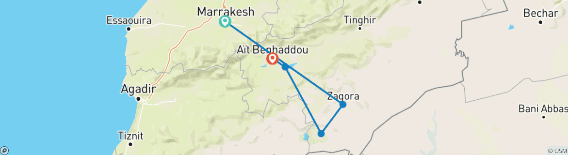 Imagen de un mapa que muestra la ruta del circuito