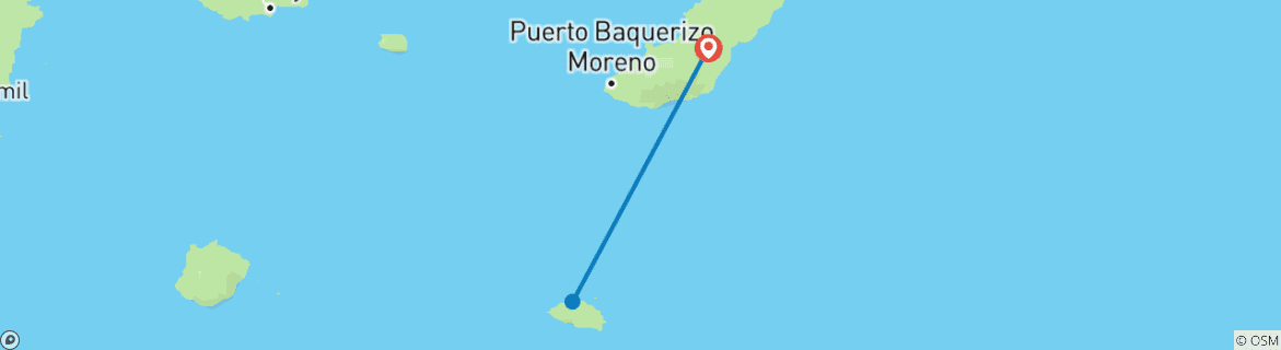 Image d'une carte montrant l'itinéraire du circuit