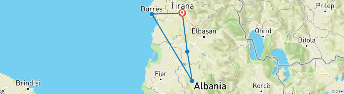 Imagen de un mapa que muestra la ruta del circuito