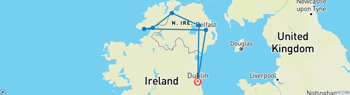 Imagen de un mapa que muestra la ruta del circuito