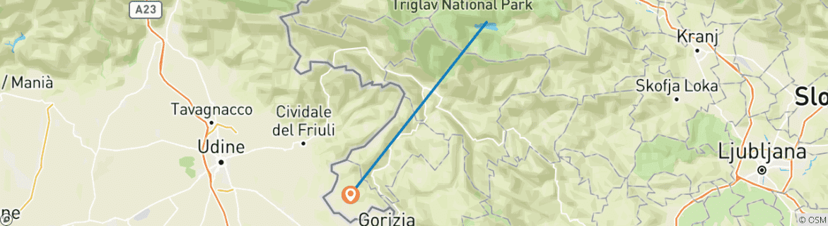 Imagen de un mapa que muestra la ruta del circuito