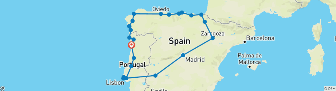 Imagen de un mapa que muestra la ruta del circuito