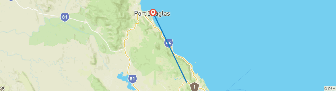 Foto van een kaart met de route van de rondreis