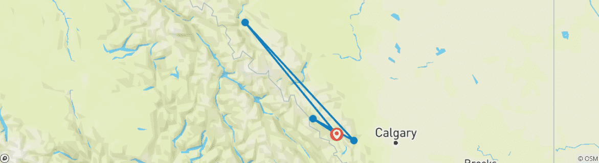 Mapa de Horizontes alpinos: Senderismo por las Rocosas canadienses