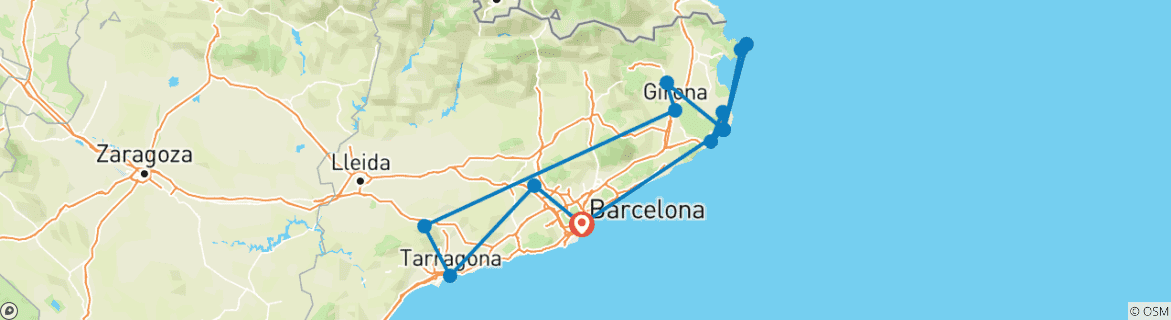 Imagen de un mapa que muestra la ruta del circuito