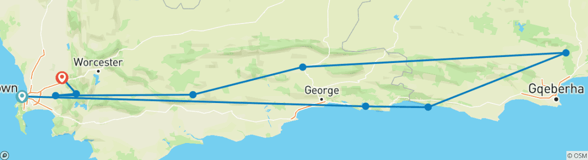 Imagen de un mapa que muestra la ruta del circuito