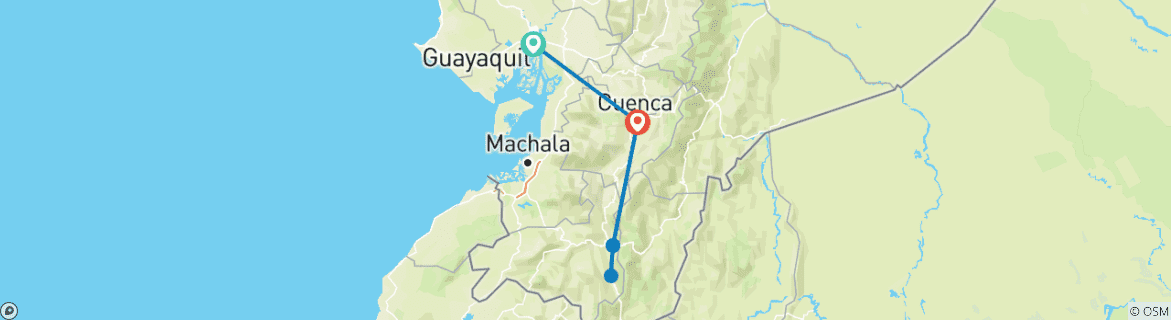 Imagen de un mapa que muestra la ruta del circuito