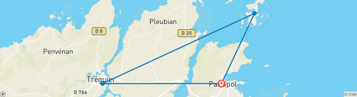 Imagen de un mapa que muestra la ruta del circuito