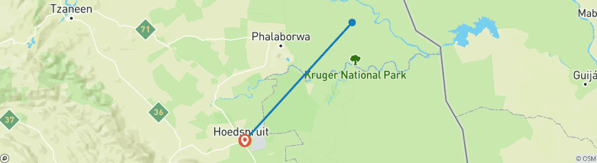 Imagen de un mapa que muestra la ruta del circuito