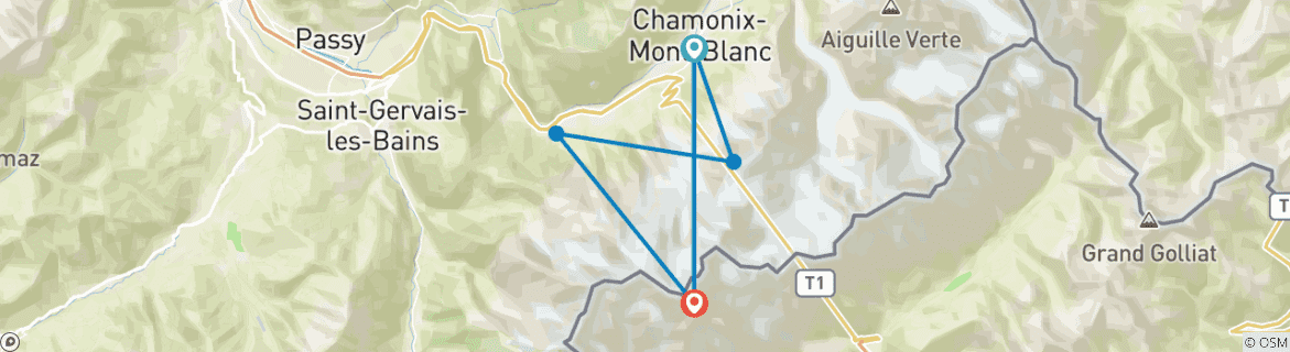 Imagen de un mapa que muestra la ruta del circuito