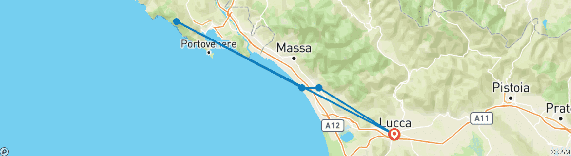 Imagen de un mapa que muestra la ruta del circuito