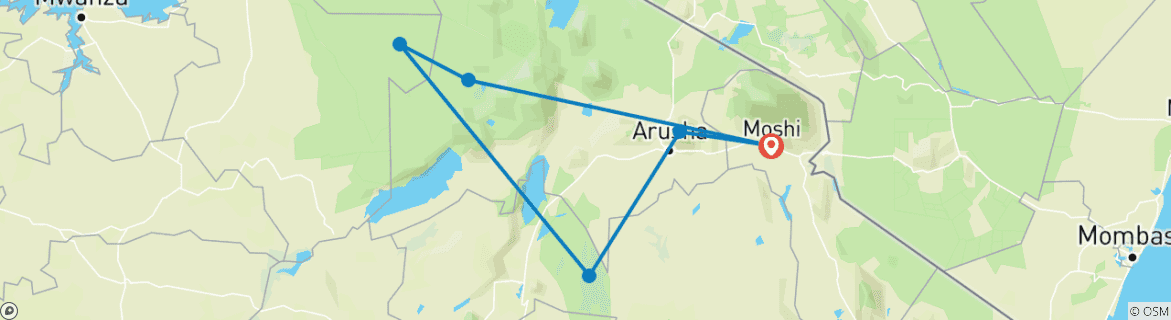 Imagen de un mapa que muestra la ruta del circuito