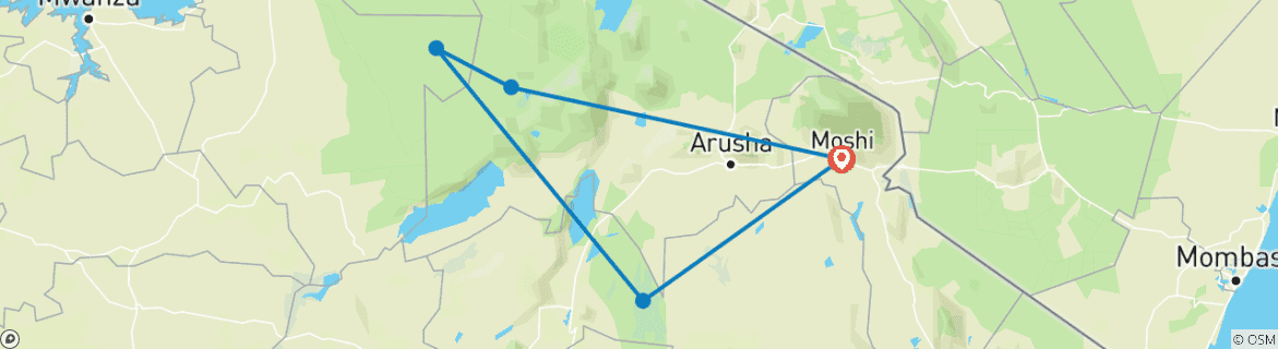 Imagen de un mapa que muestra la ruta del circuito