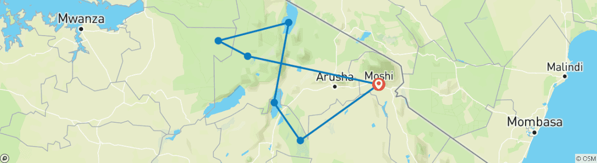 Imagen de un mapa que muestra la ruta del circuito