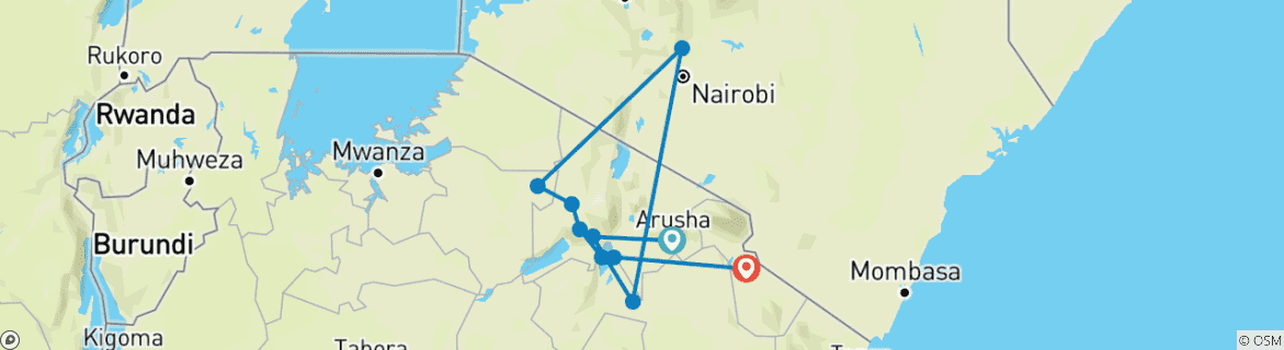 Imagen de un mapa que muestra la ruta del circuito