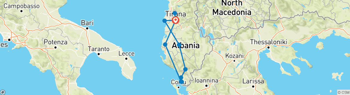 Imagen de un mapa que muestra la ruta del circuito