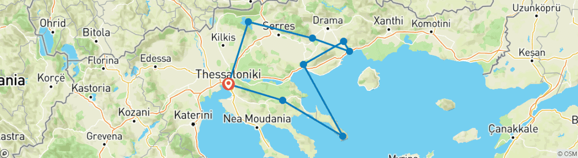 Imagen de un mapa que muestra la ruta del circuito