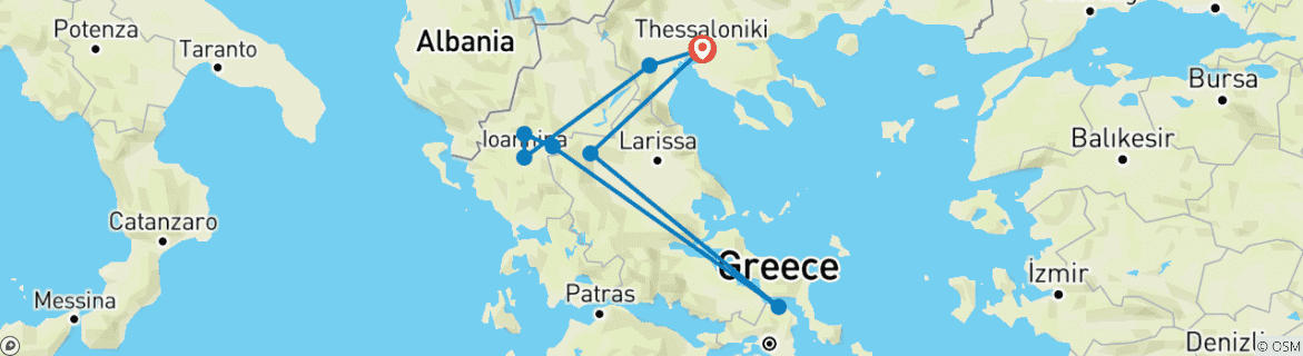 Imagen de un mapa que muestra la ruta del circuito