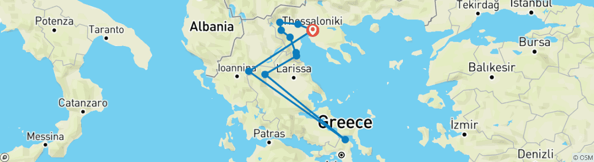 Imagen de un mapa que muestra la ruta del circuito