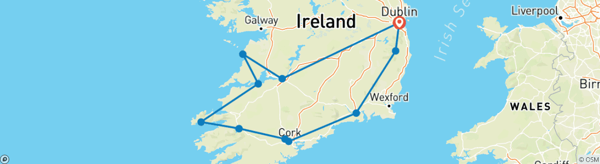 Imagen de un mapa que muestra la ruta del circuito