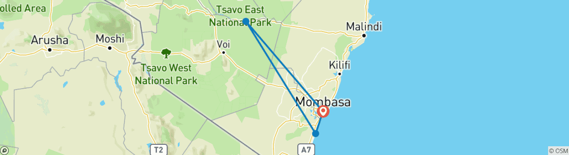 Imagen de un mapa que muestra la ruta del circuito