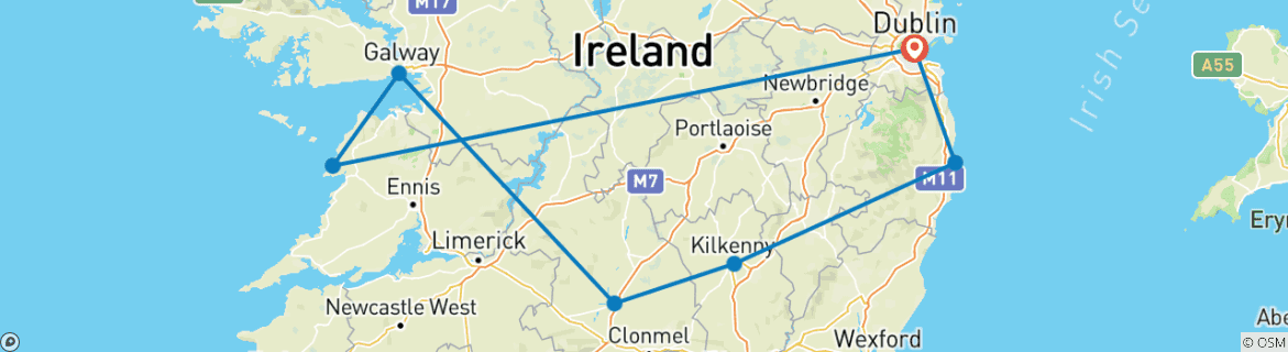 Imagen de un mapa que muestra la ruta del circuito