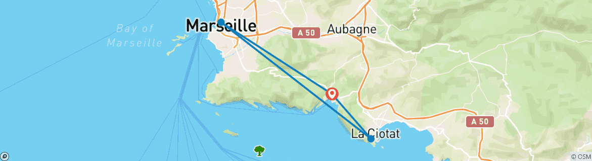 Imagen de un mapa que muestra la ruta del circuito