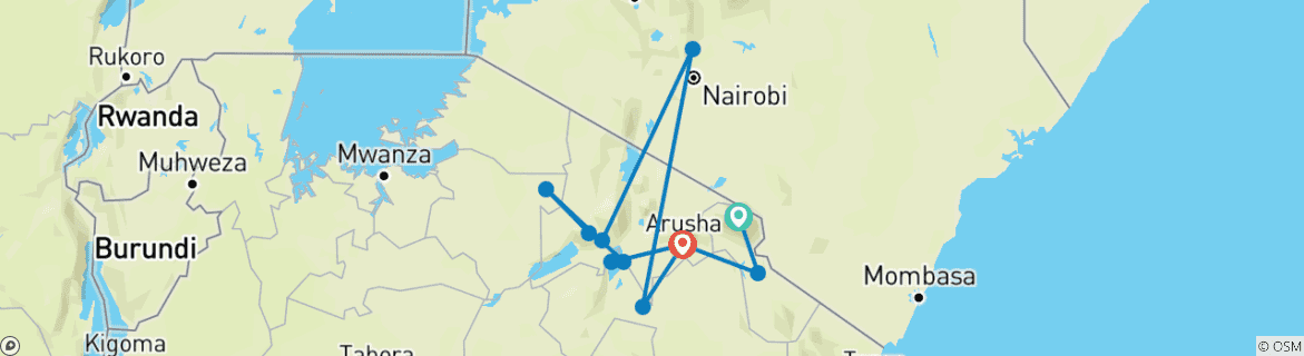 Imagen de un mapa que muestra la ruta del circuito