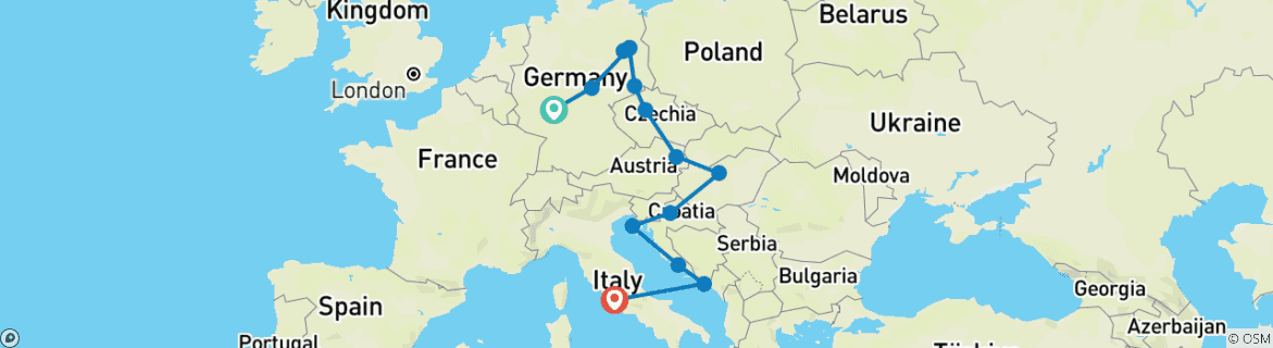 Imagen de un mapa que muestra la ruta del circuito